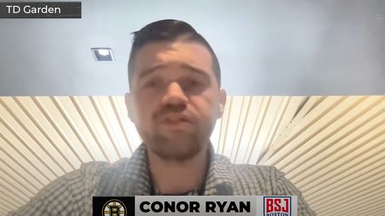 Video: Conor Ryan reacts to Bruins' win over Stars taken At TD Garden (Bruins)